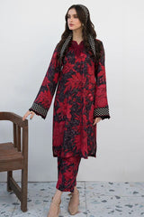 LAWN PRINTED SHIRT WITH PRINTED DUPATTA AND TROUSER EC108