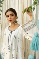 URGE 3PC LAWN EMBROIDERED SHIRT WITH COTTON SILK PRINT DUPATTA AND TROUSER LC11