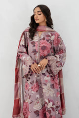 Zara Shahjahan Fabric KARANDI  Beautiful Printed All Over Collection MU2