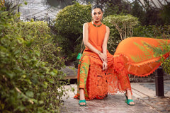 Maria.B Fabric Lawn Airjet Quality 3 Piece Shirt, Trousers & Dupatta EC168