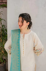 AISLING 3PC LAWN EMBROIDERED SHIRT WITH COTTON SILK DIGITAL PRINTED DUPATTA AND TROUSER MU5