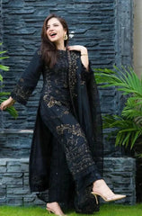 DANANEER 3PC LAWN EMBROIDERED WITH CHIFFON EMBROIDERED DUPATTA LC23