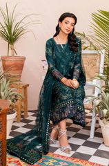 Lawn Airjet Quality 3 Piece Shirt, Trousers & Dupatta EC5