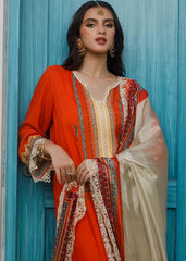 Deepak Perwani Fabric Retro Silk 3 Piece - Party Wear