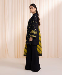 Fabric Dhanak 3 Piece Shirt Trousers Dupatta W02534