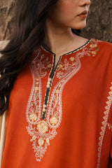 3PC Khaddar EMBROIDERED SHIRT Dhanak EMBROIDERED SHAWL AND TROUSER M20