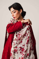 AISLING 3PC LAWN EMBROIDERED SHIRT WITH COTTON SILK DIGITAL PRINTED DUPATTA AND TROUSER M099