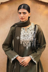Zara Shahjahan Stuff Airjet Dhanak 3 Piece Shirt Trousers & Dupatta