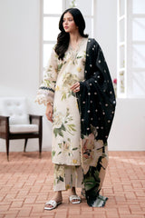 Lawn Airjet 3 Piece Shirt, Trousers & Dupatta EC465