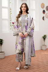 Lawn Airjet 3 Piece Shirt Trousers Dupatta EC184