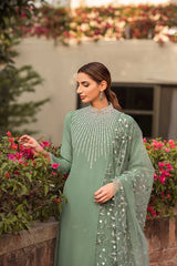 NATASHA KAMAL 3PC LAWN EMBROIDERED SHIRT WITH ORGANZA EMBROIDERED DUPPATA AND TROUSER M093