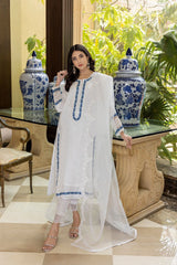 Lawn Airjet Quality 3 Piece Shirt, Trousers & Dupatta EC1