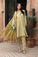 Fabric Lawn Airjet 3 Piece Shirt Trousers & Dupatta EC911