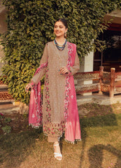 Lawn 3 Piece Shirt Trousers And Dupatta SC29