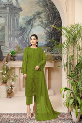 Lawn 3 Piece Shirt Trousers And Dupatta SC30