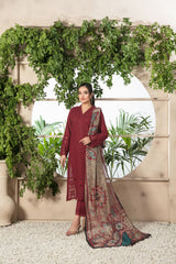 Sapphire Fabric Lawn Airjet Quality 3 Piece Shirt, Trousers and Dupatta ML44