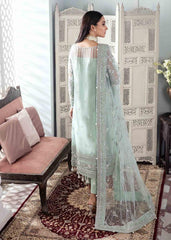 Organza full heavy embroidered spengle work front body with fully hand emblishment adha work - Party Wear