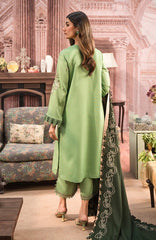 DHANAK EMBROIDERED SHIRT WITH DHANAK EMBROIDERED SHAWL AND TROUSER M514