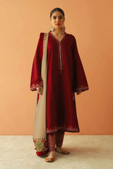 Zara Shahjahan Stuff DHANAK 3 Piece Shirt Trousers & Dupatta M515