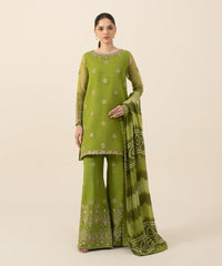 Fabric Lawn Airjet Quality 3 Piece Shirt, Trousers & Dupatta EC2