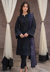 JAZMIN 3PC LAWN EMBROIDERED WITH COTTON SILK PTINT DUPATTA-LC5