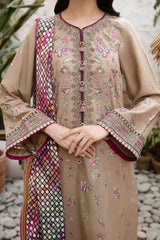 Lawn Airjet 3 Piece Shirt Trousers & Dupatta EC853