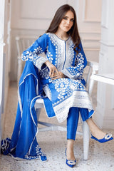 Lawn Airjet 3 Piece Shirt, Trousers & Dupatta EC21