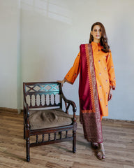 Fabric Lawn Airjet 3 Piece Shirt, Trousers And Dupatta EC411