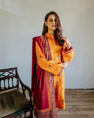 Fabric Lawn Airjet 3 Piece Shirt, Trousers And Dupatta EC411