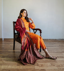 Fabric Lawn Airjet 3 Piece Shirt, Trousers And Dupatta EC411