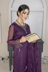 Organza 3 Piece Shirt, Trousers And Dupatta EC427