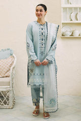 Coco By Zara Shahjahan Fabric Lawn Airjet 3 Piece Shirt, Trousers And Dupatta EC198