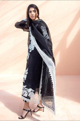 Sania Maskatya Fabric Organza with Grip Trousers Atal Inner 3 Piece Shirt, Trousers & Dupatta EC25