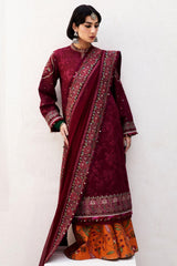 Zara Shahjahan Fabric Lawn Airjet 3 Piece Shirt, Trousers & Dupatta EC825