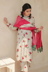 Lawn Airjet 3 Piece Shirt, Trousers & Dupatta EC26