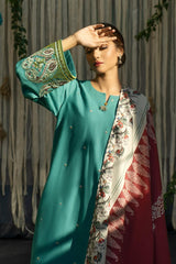 Fabric Lawn 3 Piece Shirt Trousers And Dupatta SC106