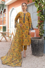 Lawn Airjet 3 Piece Shirt Trousers Dupatta EC159