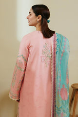 Coco By Zara Shahjahan Fabric Lawn Airjet 3 Piece Shirt, Trousers And Dupatta EC201