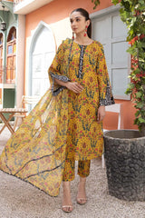 Lawn Airjet 3 Piece Shirt Trousers Dupatta EC159