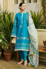 Lawn Airjet 3 Piece Shirt, Trousers And Dupatta EC202