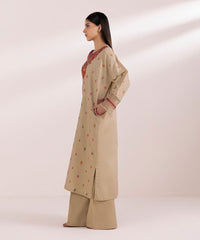 Fabric Dhanak 3 Piece Shirt Trousers Dupatta W02529