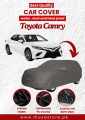 Toyota Camry 2018-2024 Car Top Cover Waterproof & Dust-proof Silver Spray Coated with Free Bag