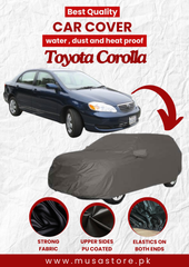 Toyota Corolla 2000-2008 Car Top Cover Waterproof & Dust-proof Silver Spray Coated with Free Bag