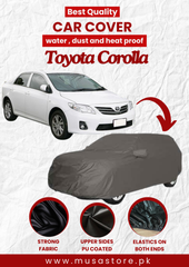 Toyota Corolla 2009-2012 Car Top Cover Waterproof & Dust-proof Silver Spray Coated with Free Bag