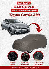 Toyota Corolla 2013-2024 Car Top Cover Waterproof & Dust-proof Silver Spray Coated with Free Bag