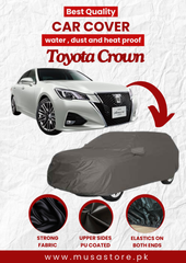 Toyota Crown 2012-2024 Car Top Cover Waterproof & Dustproof Silver Spray Coated with Free Bag