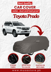 Toyota Prado 2009-2023 Car Top Cover Waterproof & Dust-proof Silver Spray Coated with Free Bag