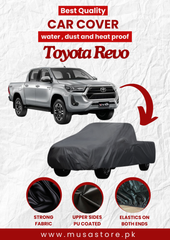 Toyota Revo 2016-2022 Car Top Cover Waterproof & Dust-proof Silver Spray Coated with Free Bag