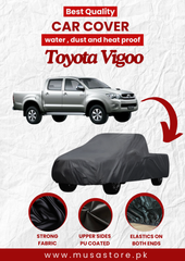 Toyota Vigo 2005-2015 Car Top Cover Waterproof & Dust-proof Silver Spray Coated with Free Bag