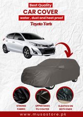 Toyota Yaris 2020-2023 Car Top Cover Waterproof & Dust-proof Silver Spray Coated with Free Bag